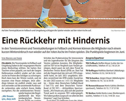 Fellbacher Zeitung: Eine Rückkehr mit Hindernissen