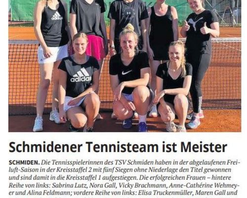 Fellbacher Zeitung: Damen 1 Aufstieg
